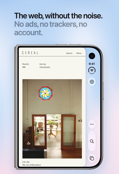 Lens on iPhone Duo: The web, without the noise
